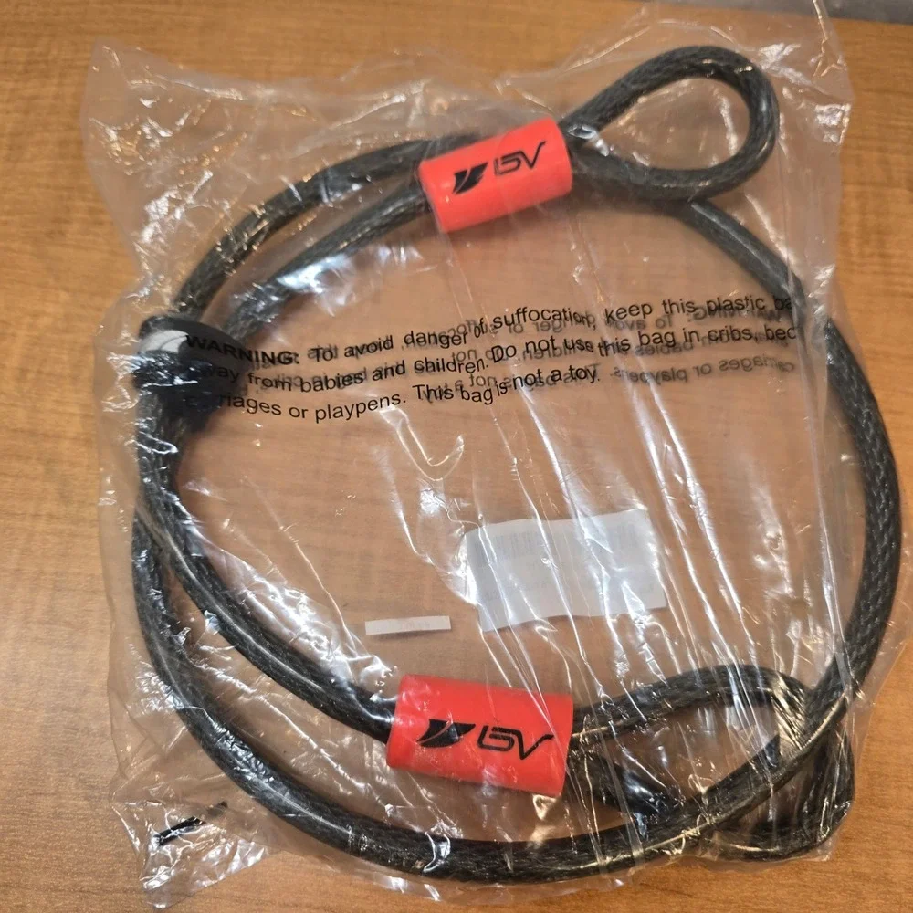 BV 4FT Security Steel‎ Cable Lock, Padlock, Disk Lock - 4 foot long cable only